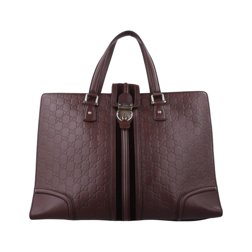 Gucci Treasure Bordeaux Leather Handbag