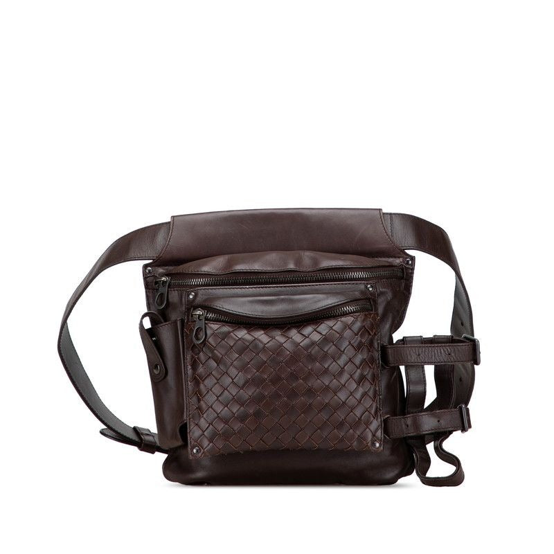 Bottega Veneta Intrecciato Brown Leather