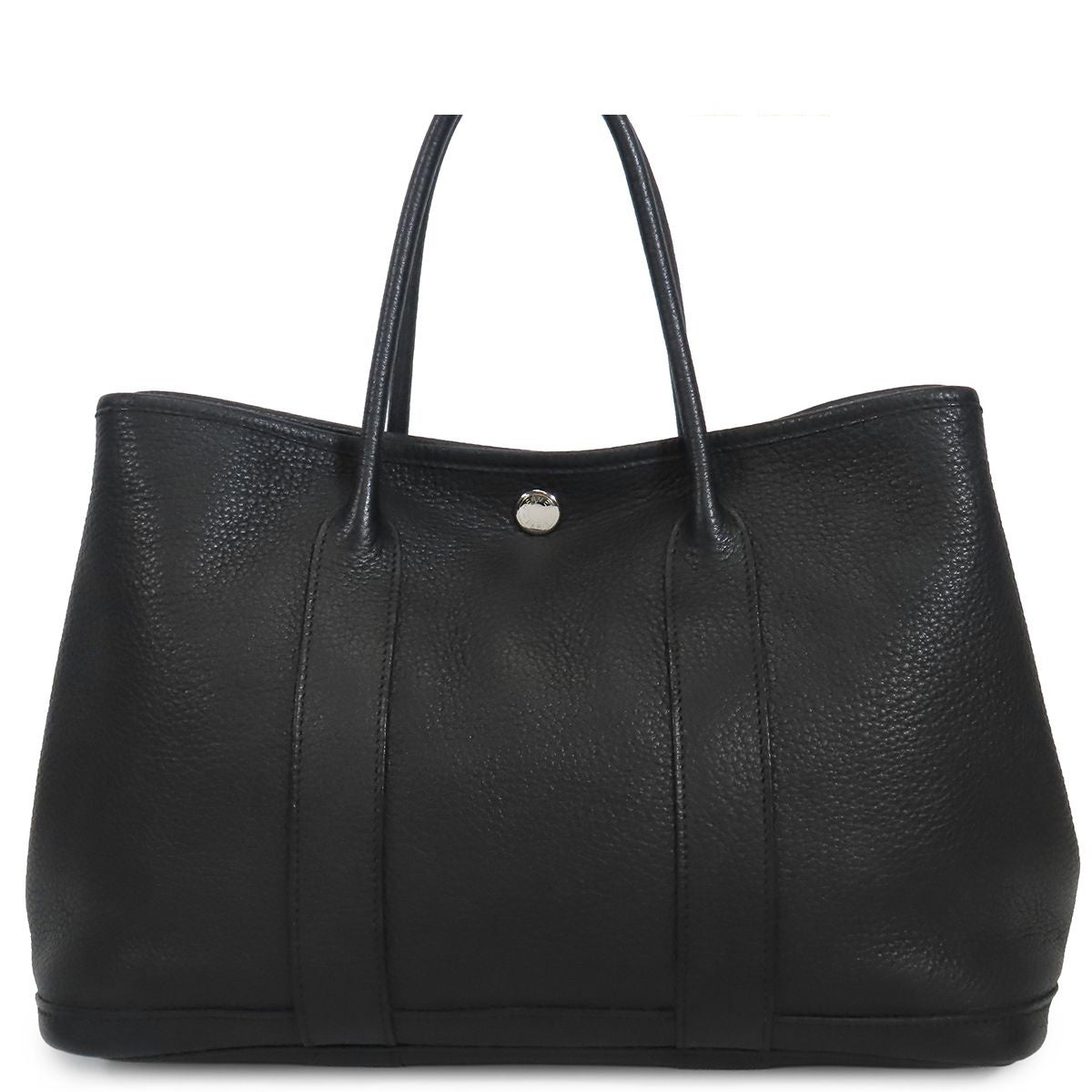 Hermes Garden Party TPM Black Silver Negonda Tote Bag