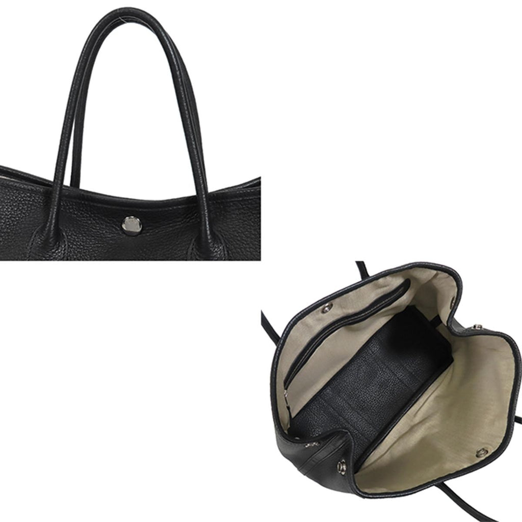Hermes Garden Party TPM Black Silver Negonda Tote Bag — view 4