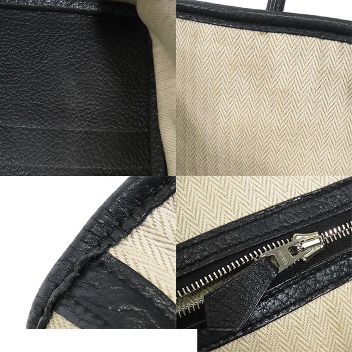 Hermes Garden Party TPM Black Silver Negonda Tote Bag — view 8
