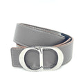 Dior Belt CD Logo Buckle Leather Brown