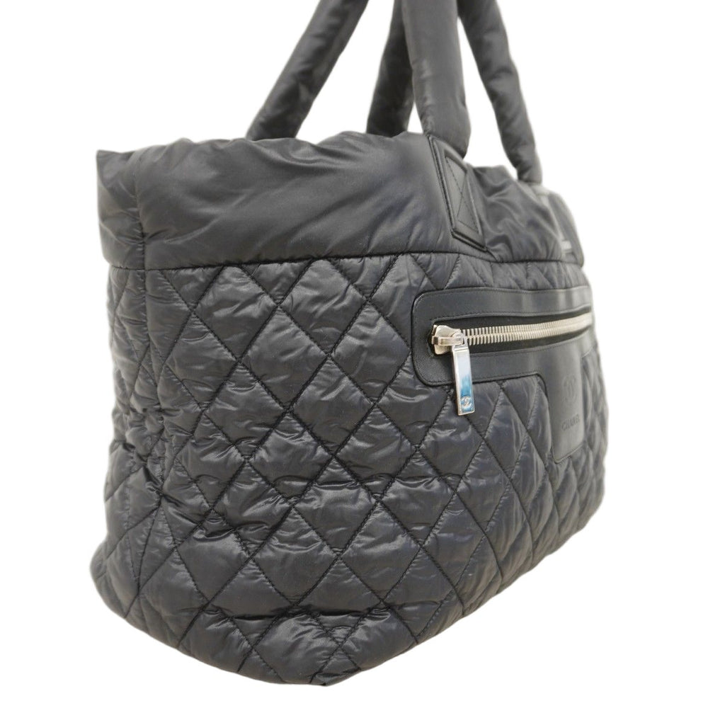Chanel Tote Coco Cocoon Nylon Black Silver — view 2