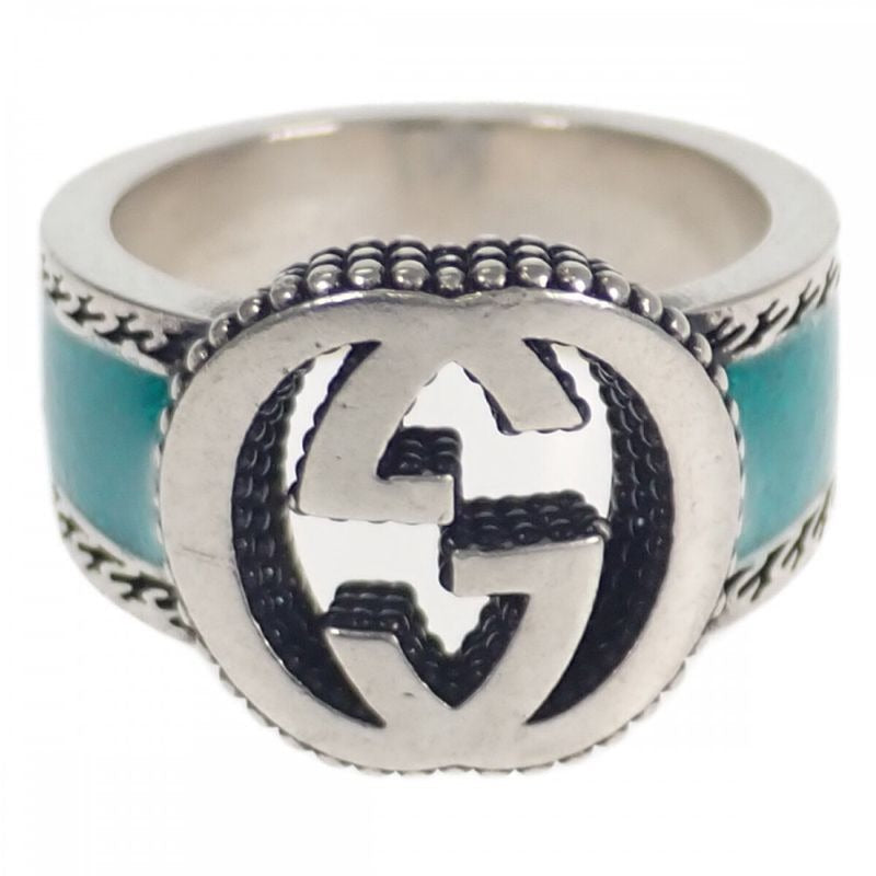 Gucci Interlocking G j8410 8136 Ring Silver 925 Turquoise — view 2