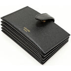 Celine Card Case Accordion Holder Calf Black 10 B693 bfp 38 no — view 3