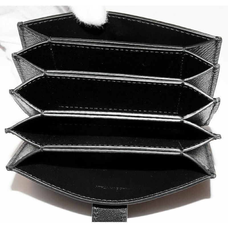 Celine Card Case Accordion Holder Calf Black 10 B693 bfp 38 no — view 6