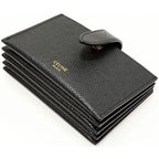 Celine Card Case Accordion Holder Calf Black 10 B693 bfp 38 no — view 7