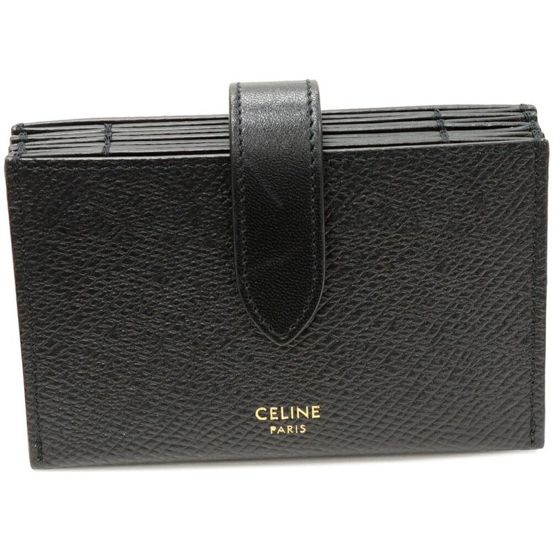 Celine Card Case Accordion Holder Calf Black 10 B693 bfp 38 no — view 4