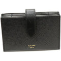 Celine Card Case Accordion Holder Calf Black 10 B693 bfp 38 no