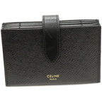Celine Card Case Accordion Holder Calf Black 10 B693 bfp 38 no