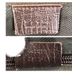 Gucci Brown Silver Hardware GG Supreme Canvas Leather Boston Bag — view 4