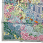 Hermes Scarf Carre 90 100% Silk Faubourg Tropical Multicolor — view 4