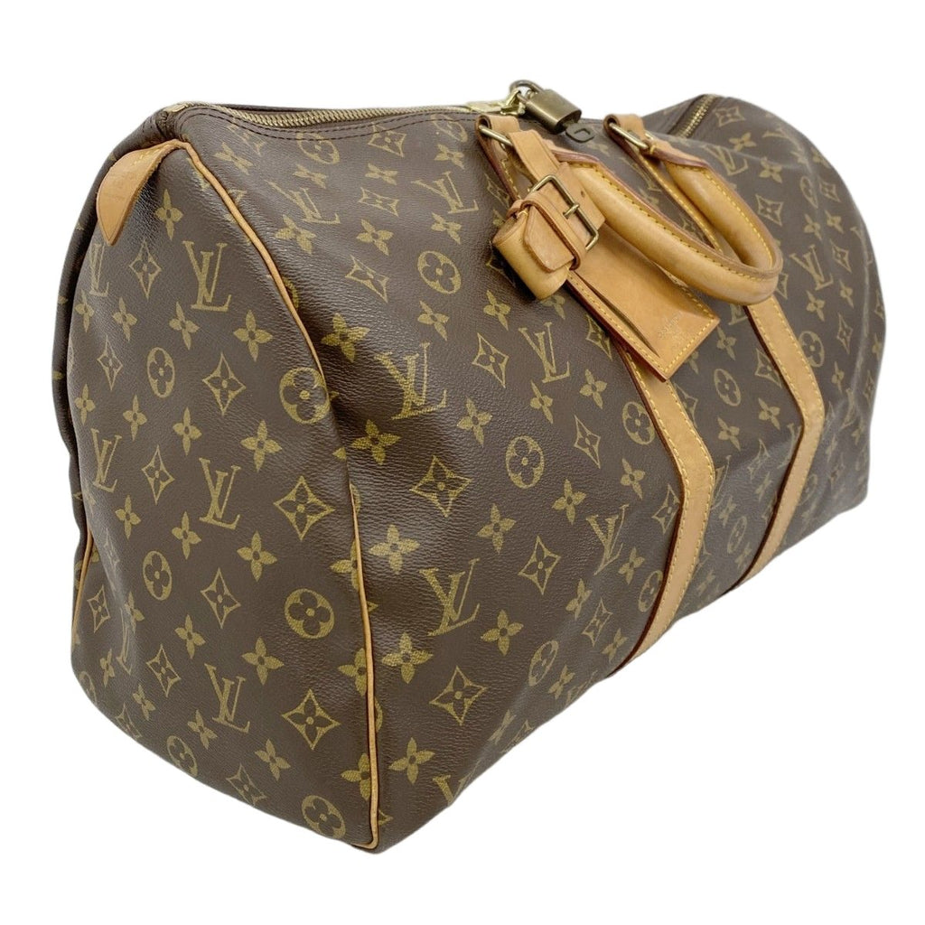 Louis Vuitton Boston Bag Monogram Keepall 45 Brown — view 2