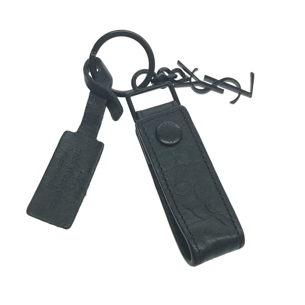 Saint Laurent Key Holder Ring Logo Plate Type — view 2
