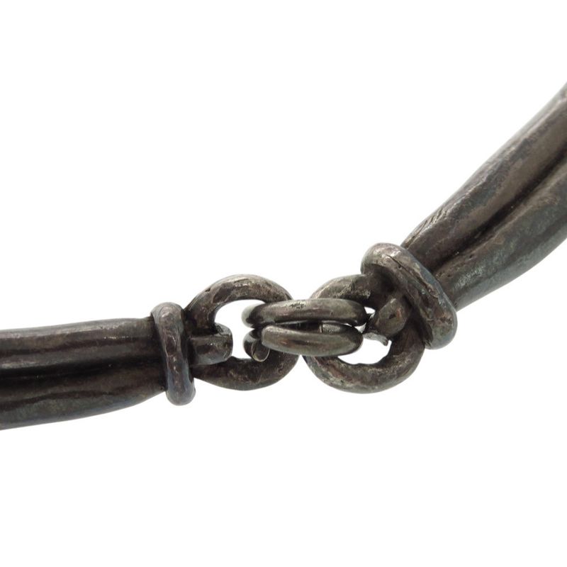 Hermes Vintage Metal Silver Choker 0858 — view 6