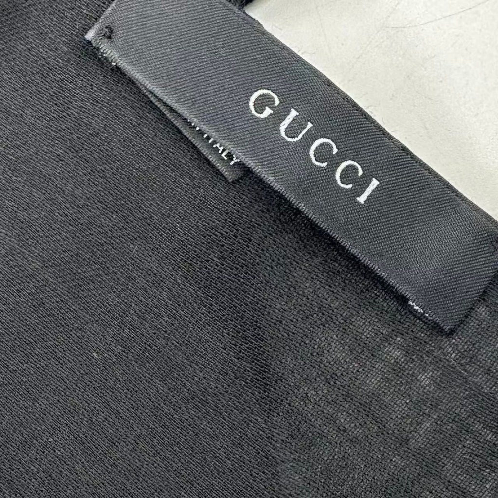 Gucci Shawl Scarf GG Logo Black — view 3