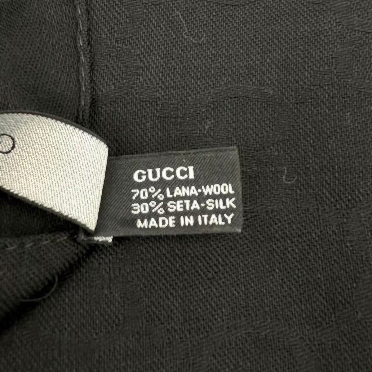 Gucci Shawl Scarf GG Logo Black — view 4