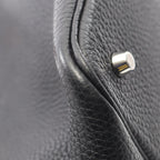 Hermes Handbag Picotin Lock MM Eclat Black Toffee Leather Brown — view 7