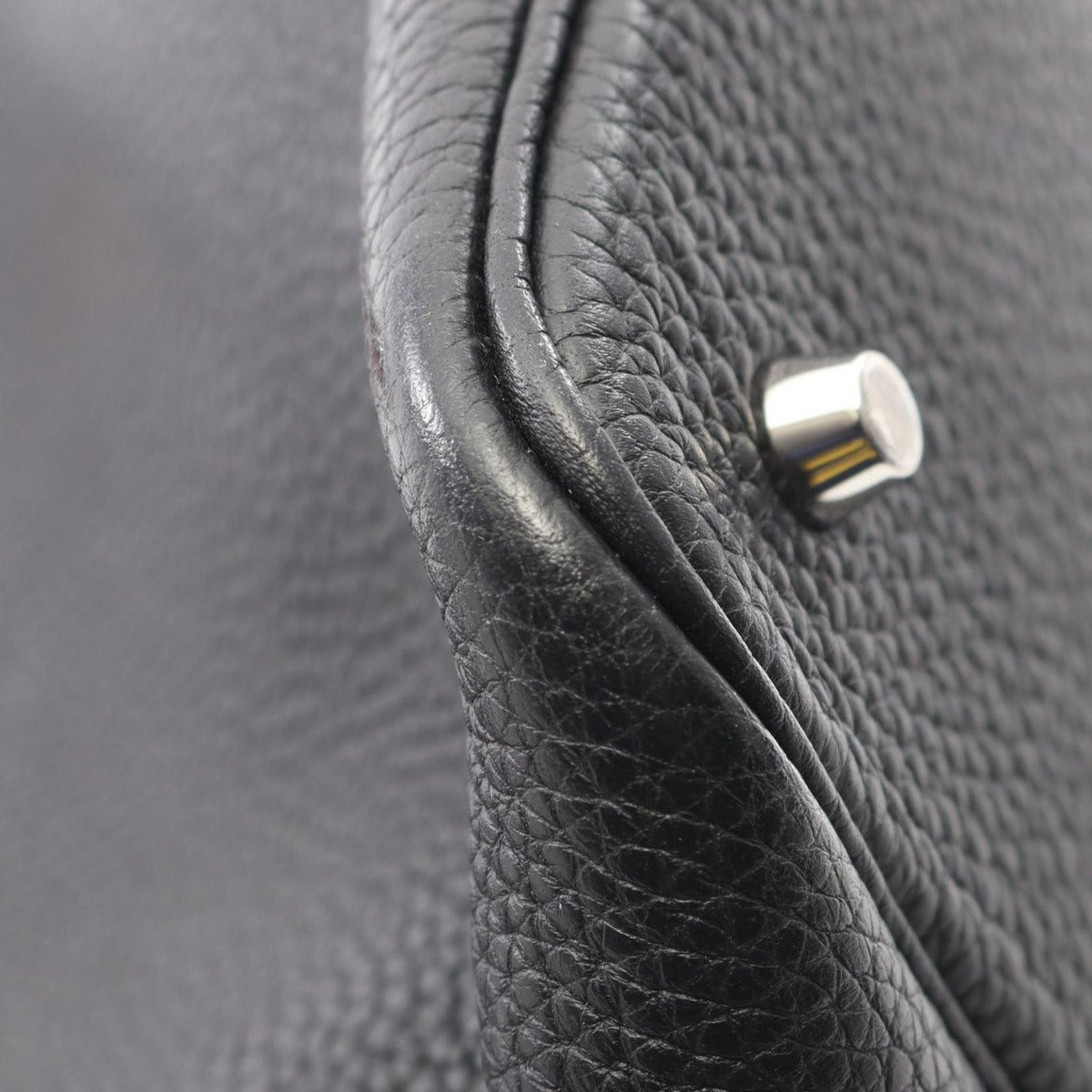 Hermes Handbag Picotin Lock MM Eclat Black Toffee Leather Brown — view 7