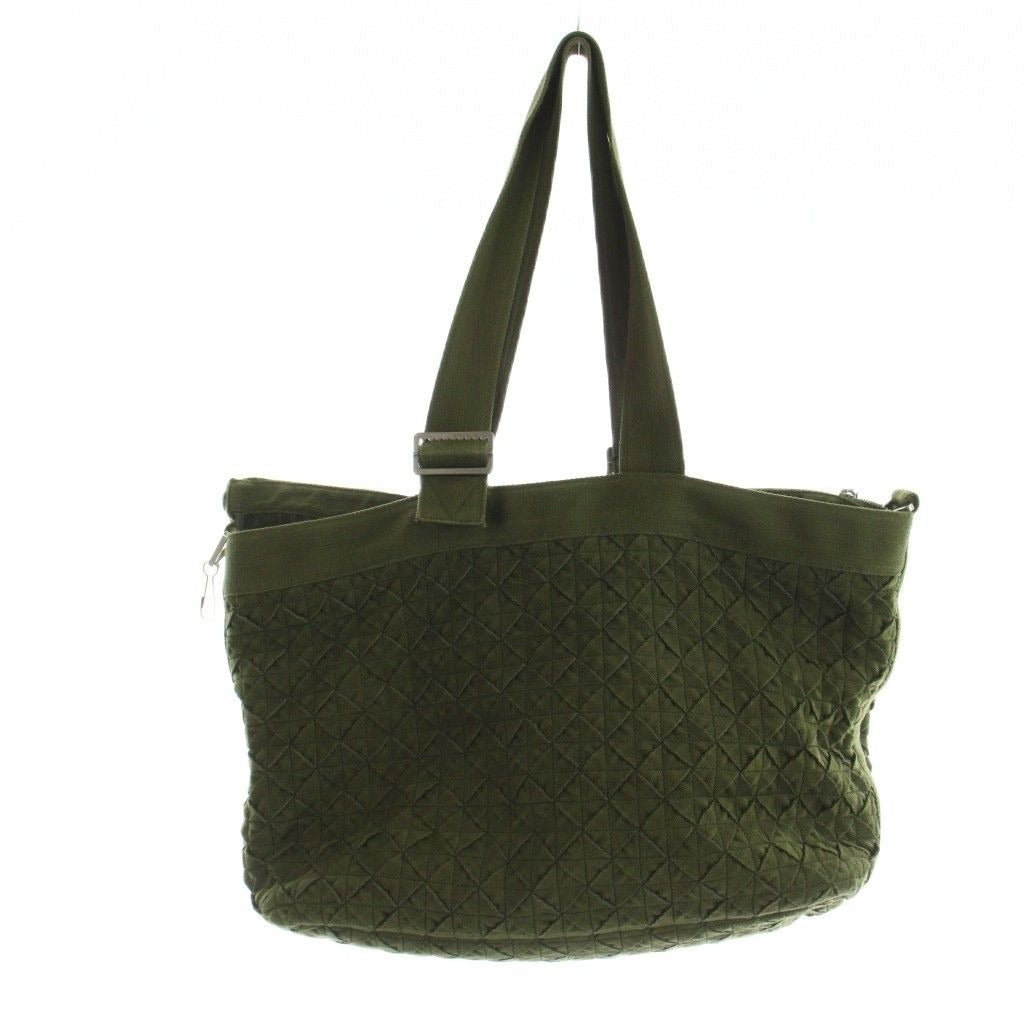 Bottega Veneta Webbing Camping Tote Hand Intrecciato Logo Khaki
