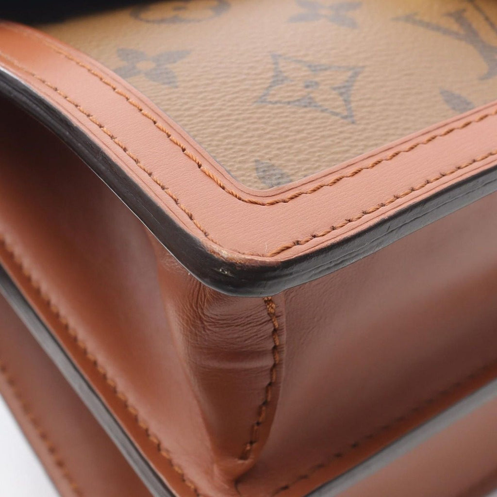 Louis Vuitton Shoulder Bag Dauphine MM Canvas Leather — view 7