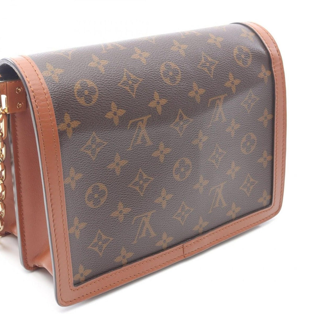 Louis Vuitton Shoulder Bag Dauphine MM Canvas Leather — view 9