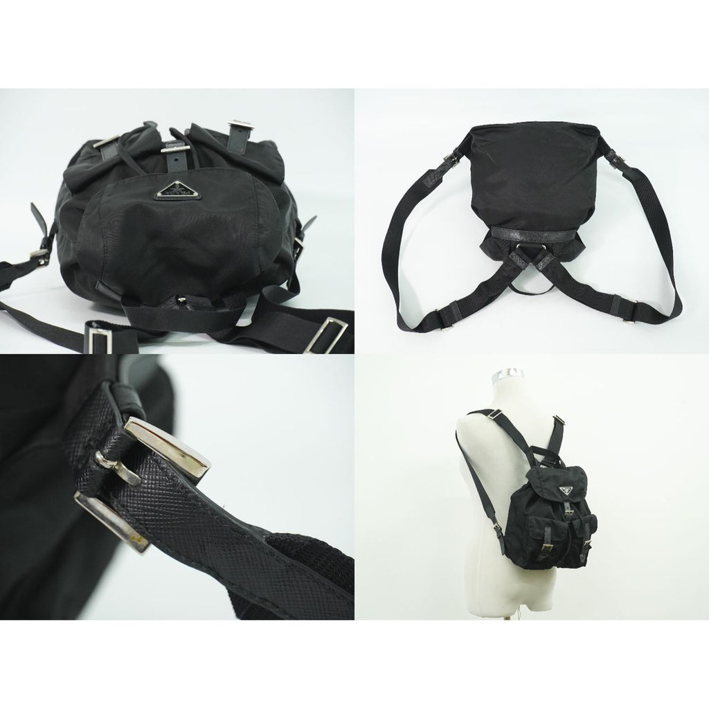 Prada Vela Backpack Nylon Black — view 6