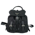 Prada Vela Backpack Nylon Black