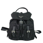 Prada Vela Backpack Nylon Black