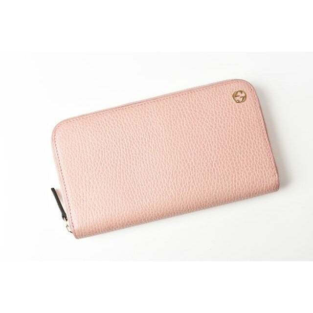Gucci Wallet Long Petit Marmont Leather Light Pink Round Zipper — view 2
