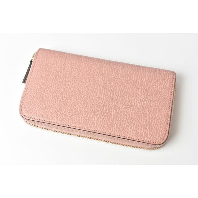 Gucci Wallet Long Petit Marmont Leather Light Pink Round Zipper — view 3