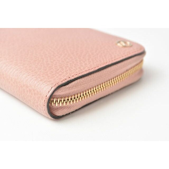 Gucci Wallet Long Petit Marmont Leather Light Pink Round Zipper — view 4