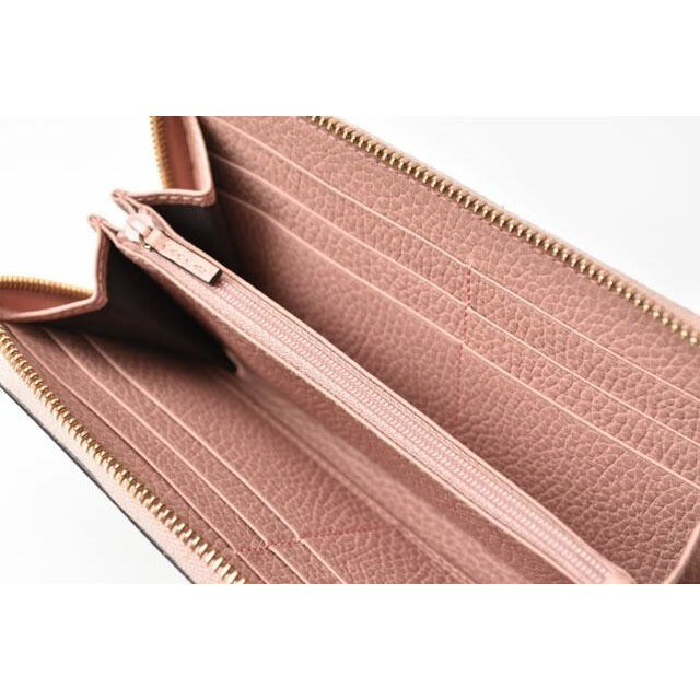 Gucci Wallet Long Petit Marmont Leather Light Pink Round Zipper — view 8