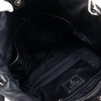 Prada Logo Ws7654 Leather Black Tote Bag — view 6