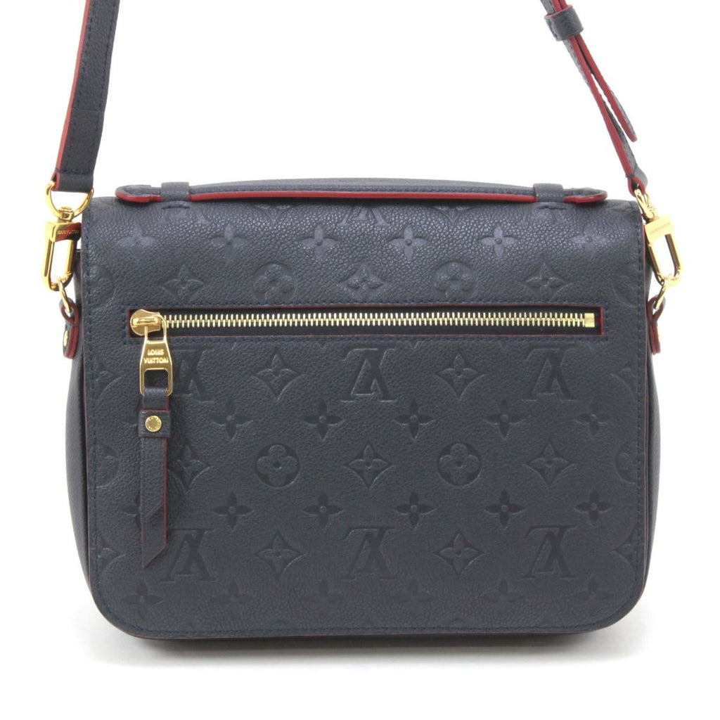 Louis Vuitton Monogram Plant Pochette Metis MM 2-Way Shoulder Bag Navy — view 3