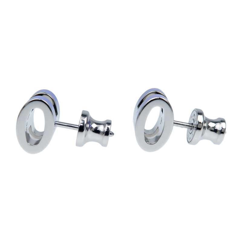 Hermes Earrings Pop Ash Mini H Pair Lila Purple Silver Color Jewelry — view 3