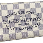 Louis Vuitton Bifold Long Wallet Portefeuille Antholite Damier Azur — view 5