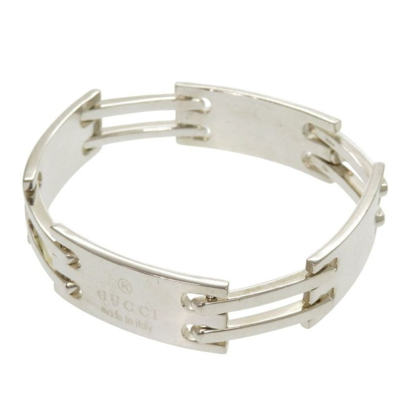 Gucci Logo Plated Silver 925 Bracelet 0516 — view 2
