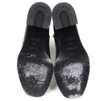 Hermes Jill 60 Glenan Buckle Side Zip Leather Heel Short Boots Black 36.5 — view 8