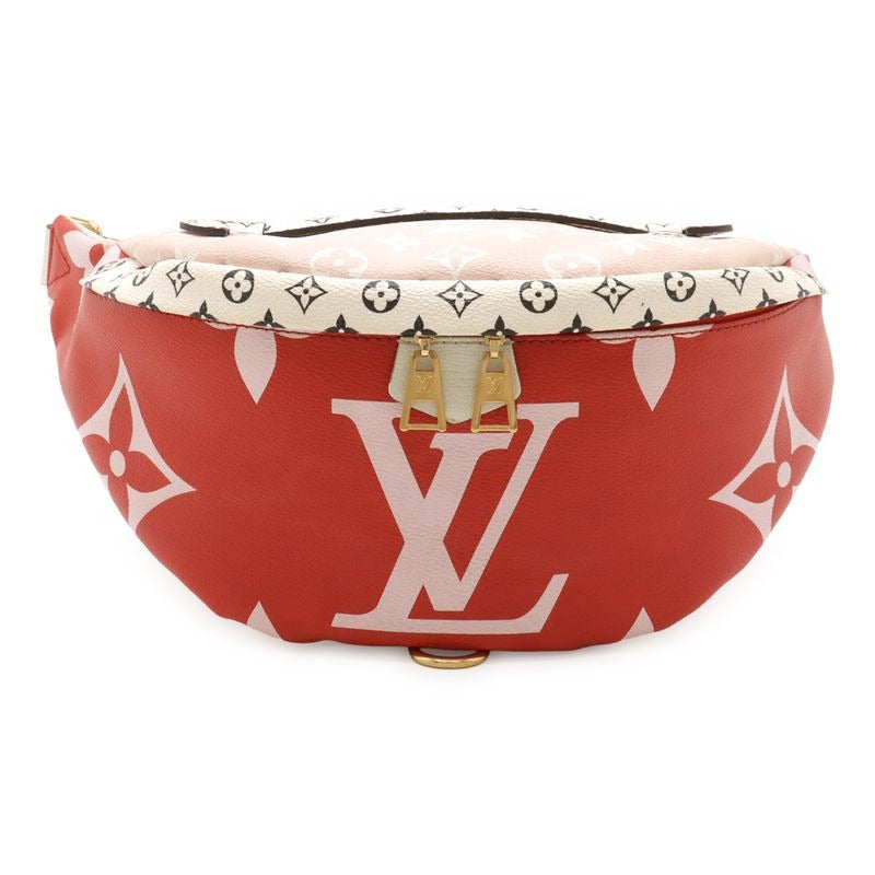 Louis Vuitton Monogram Giant Bum Bag Waist Pouch Rouge Red Body — view 2