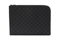 Louis Vuitton Pochette Jour GM Damier Graphite Black Gray Silver Clutch