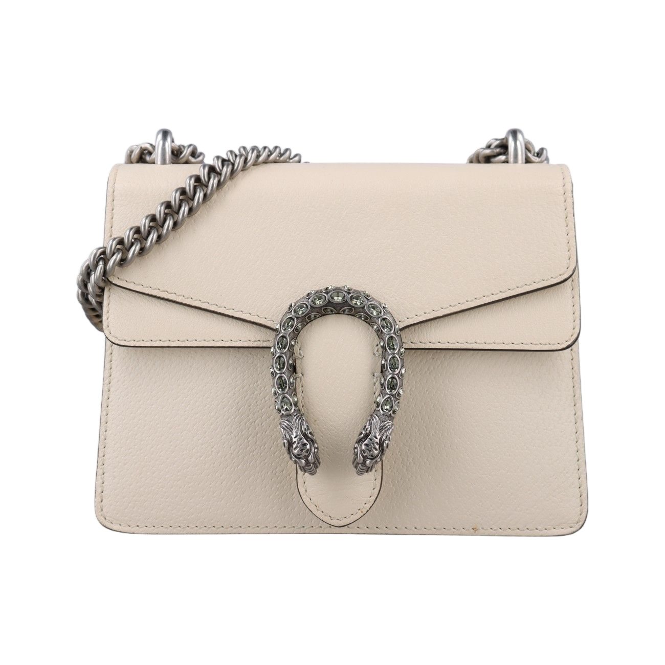 Gucci Dionysus White Leather Messenger