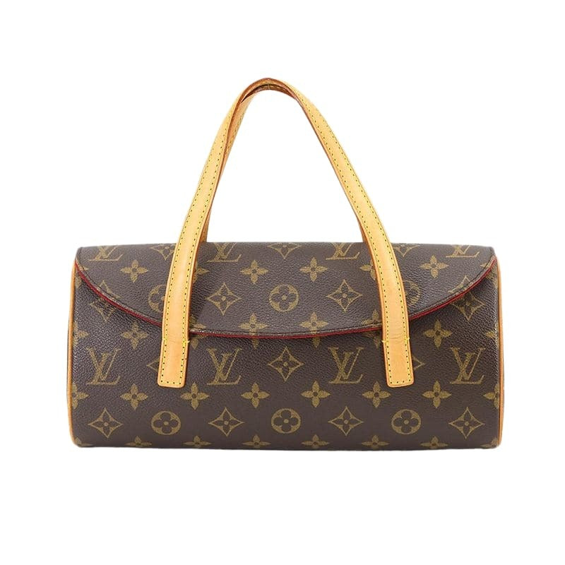Louis Vuitton Monogram Sonatine Hand Bag Brown Gold Hardware — view 2