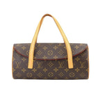 Louis Vuitton Monogram Sonatine Hand Bag Brown Gold Hardware — view 2