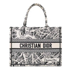 Dior Plan de Paris Book Tote Canvas White