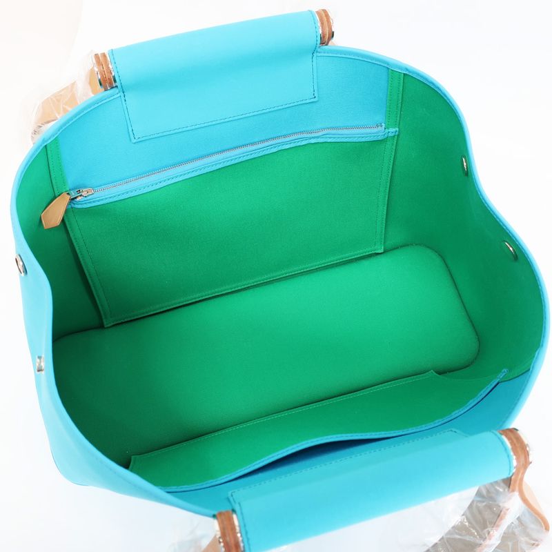 Hermes Cabas Quellen Tote 2-Way Light Blue — view 7
