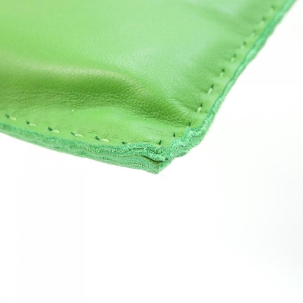Hermes Pillow Pouch Silver Vert Yucca — view 3