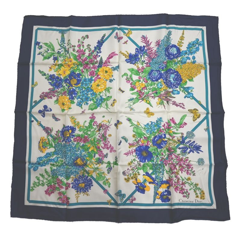 Dior Scarf Silk White