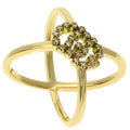 Gucci GG Running Diamond Ring 18K Yellow Gold