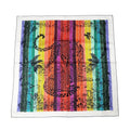 Hermes Carre 90 Scarf Jungle Love Rainbow 100% Silk Multicolor Bead